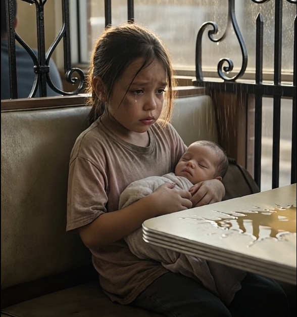The Waitress Thought She Was Babysitting... Until The Little Girl Whispered, "I'm Not Her Sister... I'm Her Mom Now."