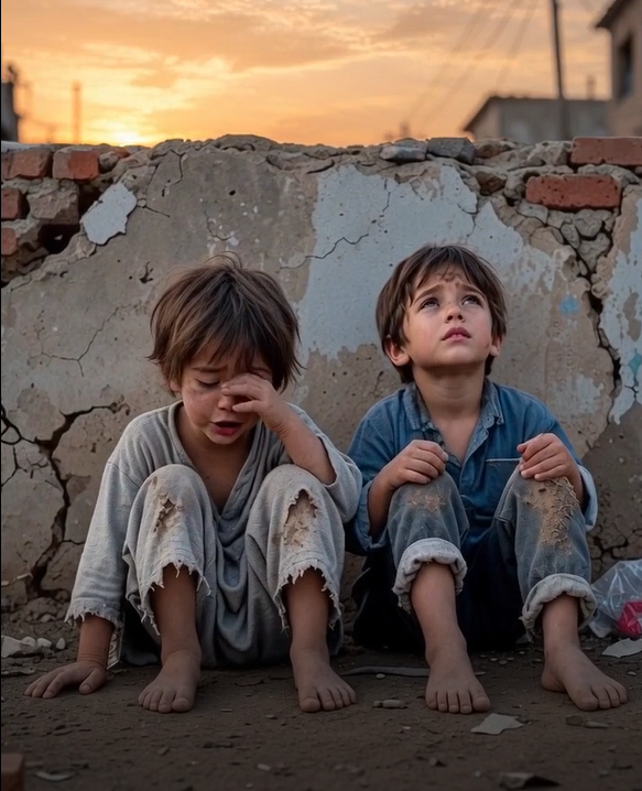 While the World Was Eating Dinner, Two Hungry Siblings Shared Their Last Piece of Bread... The Little Boy's Final Promise Broke Millions of Hearts.
