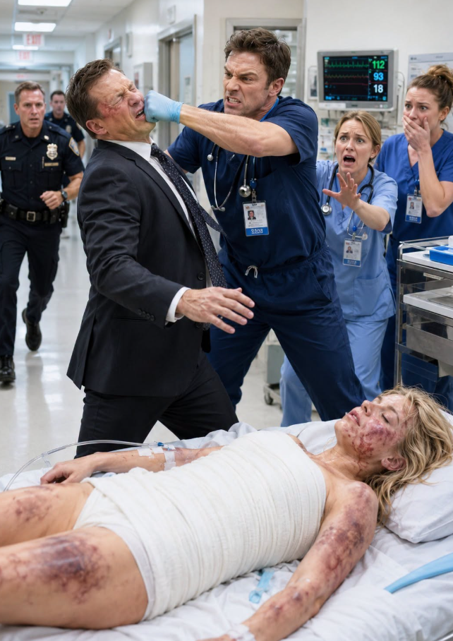 My husband b/e/@/t me until I could no longer stand. When I finally c0ll@psed unconscious, he rushed me to the hospital and lied, “She slipped in the shower.”