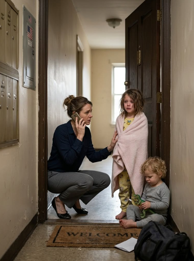 sdt-Before dawn, I opened my door and found my sister’s four-year-old daughter and two-year-old son on my welcome mat with a note saying she’d pick them up when they turned eighteen—so I called police, CPS, and her ex-boyfriend who had saved the messages, then watched the cameras, forged screenshots, fake benefit claims, fundraiser records, and hidden phone prove this was never an emergency, but a planned escape paid for with her children’s pain. - News