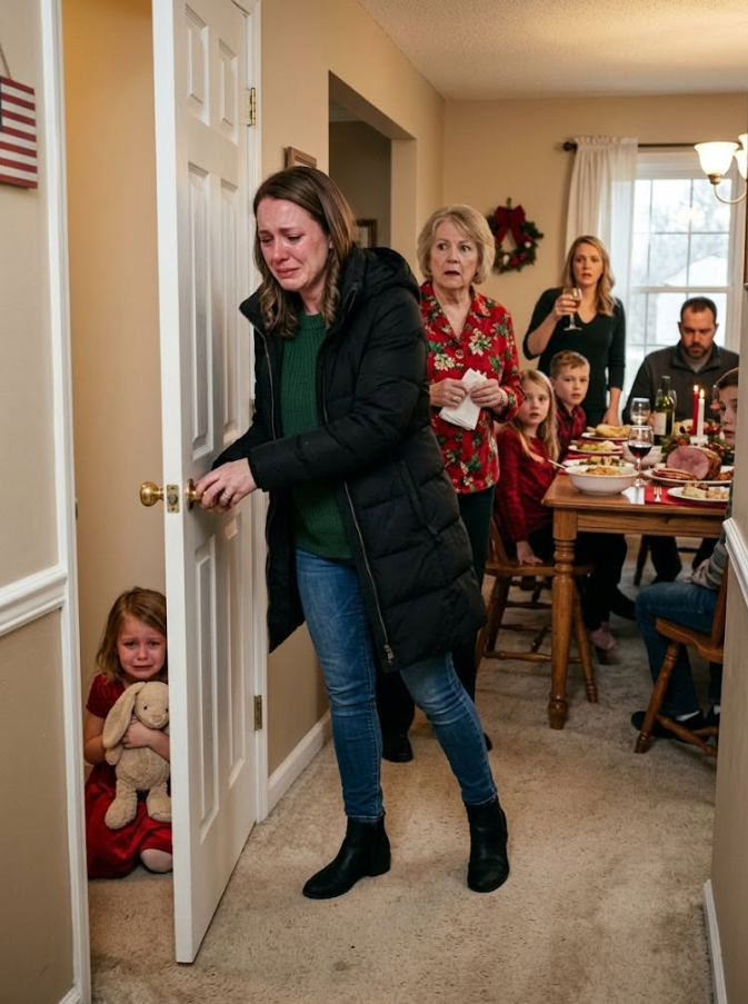 sdt-At Christmas dinner, my mother locked my 6-year-old daughter in a bare room without food and told me she needed to learn her place, expecting me to stay quiet like always—but when she tried to twist the story at Lucy’s school after I cut off her mortgage, utilities, and grocery money, the hallway recording, payment records, and teacher report proved exactly who had been hurting my child. - News