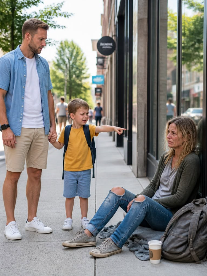 "Dad, look... it's Mom." Three years after laying my wife to rest, my eight-year-old son pointed toward a homeless woman on the street. Then, she muttered a five-word phrase that turned our entire world upside down.