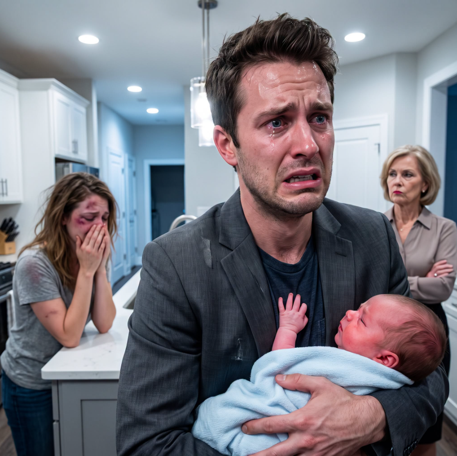 I returned home from a business trip to find my newborn son with a high fever while my wife cried alone in the kitchen; my mother simply said, "She exaggerates things," and that's when I understood what was happening in my own family. - True Stories