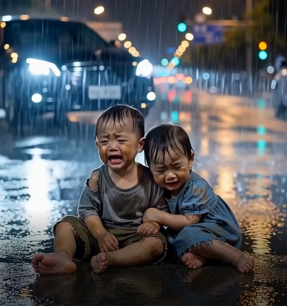 "Unfortunate Lives" They Sat in the Rain Waiting for Their Mom... Because She Promised She'd Come Back Before Dark.