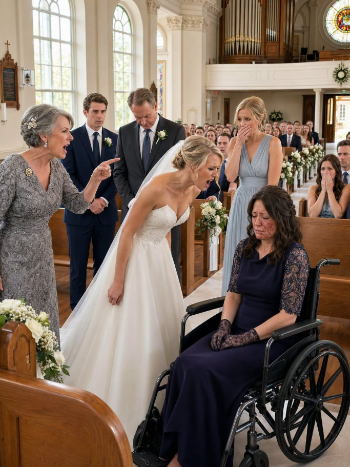 I was burned all over my body after saving my little sister from a house fire when she was ten. Years later, I came to her wedding in a wheelchair, and she whispered, “Go sit in the back. You’re ruining my perfect wedding.”