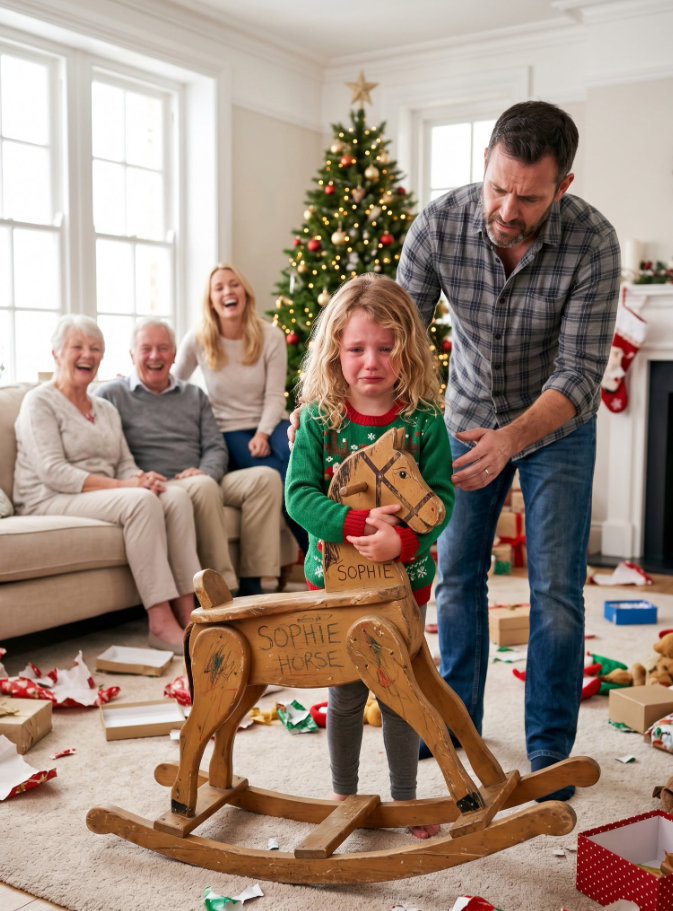 My daughter received a broken toy horse for New Year's, followed by her grandfather's smug remark: "She doesn’t count." He thought he could mistreat her, but my next sentence completely shattered his control over our lives.