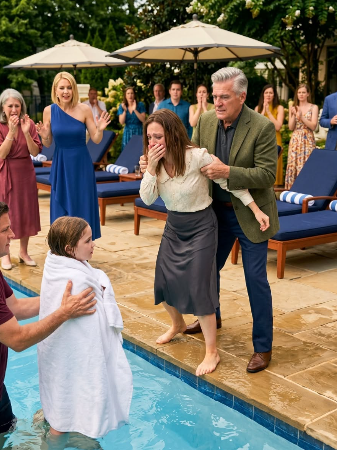 My sister smiled just before my little daughter slipped into the hotel pool. When I tried to reach her, my father grabbed my arm and refused to let me go.
