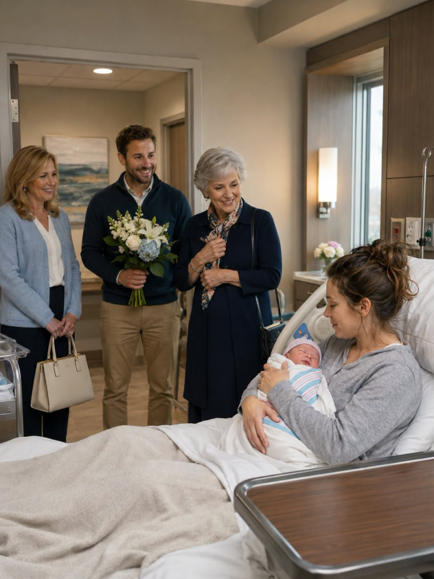 I was holding my newborn in a hospital bed, hiding the bill under a magazine, when my grandmother walked in, looked at my worn sweatshirt, and asked, “Was three hundred thousand a month not enough?” I thought I was broke—until that question exposed the marriage I had been living inside.