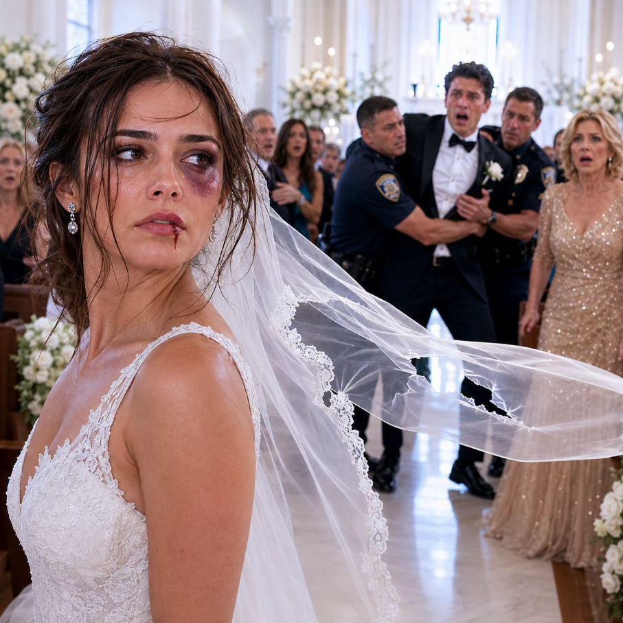 I walked down the aisle with a split lip and a torn veil. My fiancé smirked at his groomsmen and said loudly, "She needed a reminder of who's boss before we sign the papers." The entire congregation chuckled, including his mother. I didn't cry. I calmly reached into my bridal bouquet, pulled out a flash drive, and plugged it directly into the pastor's projector. "Let's look at the real reminder," I whispered, as the screen lit up behind him. - True Stories