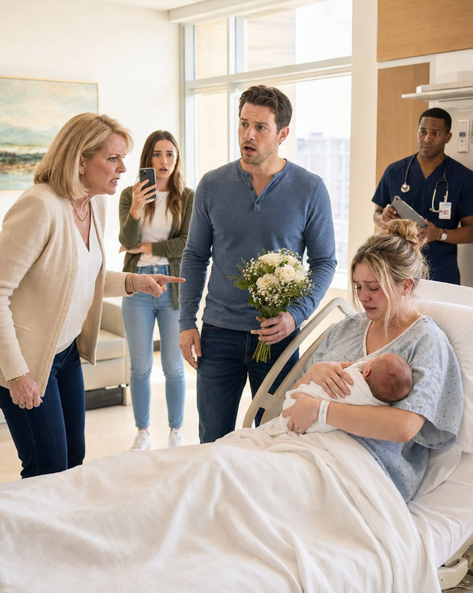 I had just given birth when my husband abandoned me at the hospital to go partying with his family; minutes later I blocked all his cards and he returned crying without imagining that the “kept woman” was the real owner of his fortune.