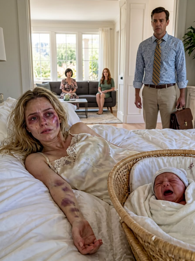I Returned from a Business Trip to Find My Wife and Newborn Fighting for Their Lives While My Mother Called Her “Lazy” — But a Hospital Doctor Noticed Bruises on Her Wrists and Demanded the Police Be Called ""If taking care of a baby is so difficult for you, maybe you never should have become a mother."