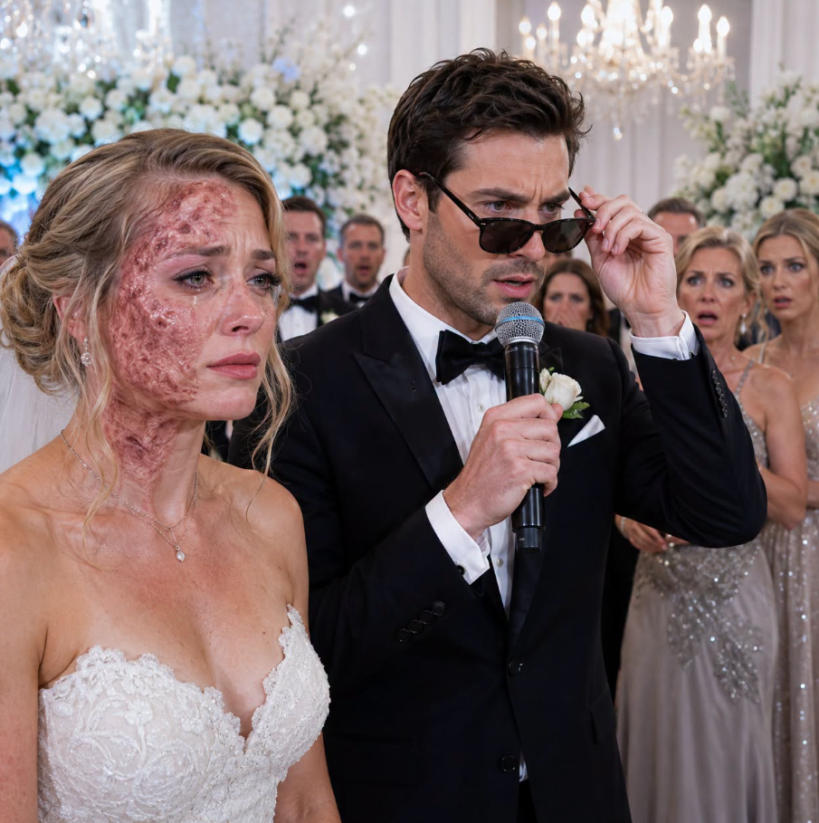 At my wedding, the guests laughed at my groom. “He must be blind to marry such a hideous woman with scars covering her face,” someone sneered. My husband calmly took the microphone. “I’m not blind,” he said. “Those scars came from the fire she ran into to save my life.” Then he revealed he owned the company employing half the room—and fired every person who had mocked the woman who sacrificed her beauty for him. - True Stories