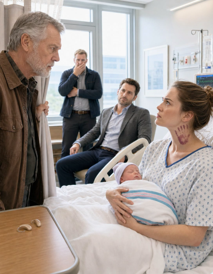 I was holding my newborn when my uncle stepped into the hospital room and noticed the dark handprints on my neck. My husband leaned back in his chair and smiled like he was proud of himself. “Just showing her who the boss of this new family is.”