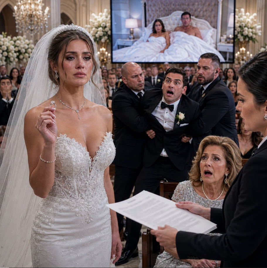 Hours before my wedding, I found my mother in bed with my fiancé. She smirked and whispered, “He was never really yours.” I didn’t scream or cancel the ceremony. The next morning, I walked down the aisle, faced our stunned guests, and played the hidden bedroom recording on the giant screen. Then my lawyer stepped forward—my fiancé lost his company, my mother lost her home, and I left in the limousine alone. - True Stories