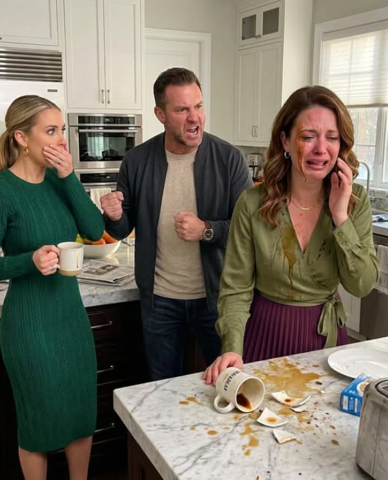 During breakfast, my husband hurled a mug of hot coffee toward me because I refused to hand my bank card to his sister.