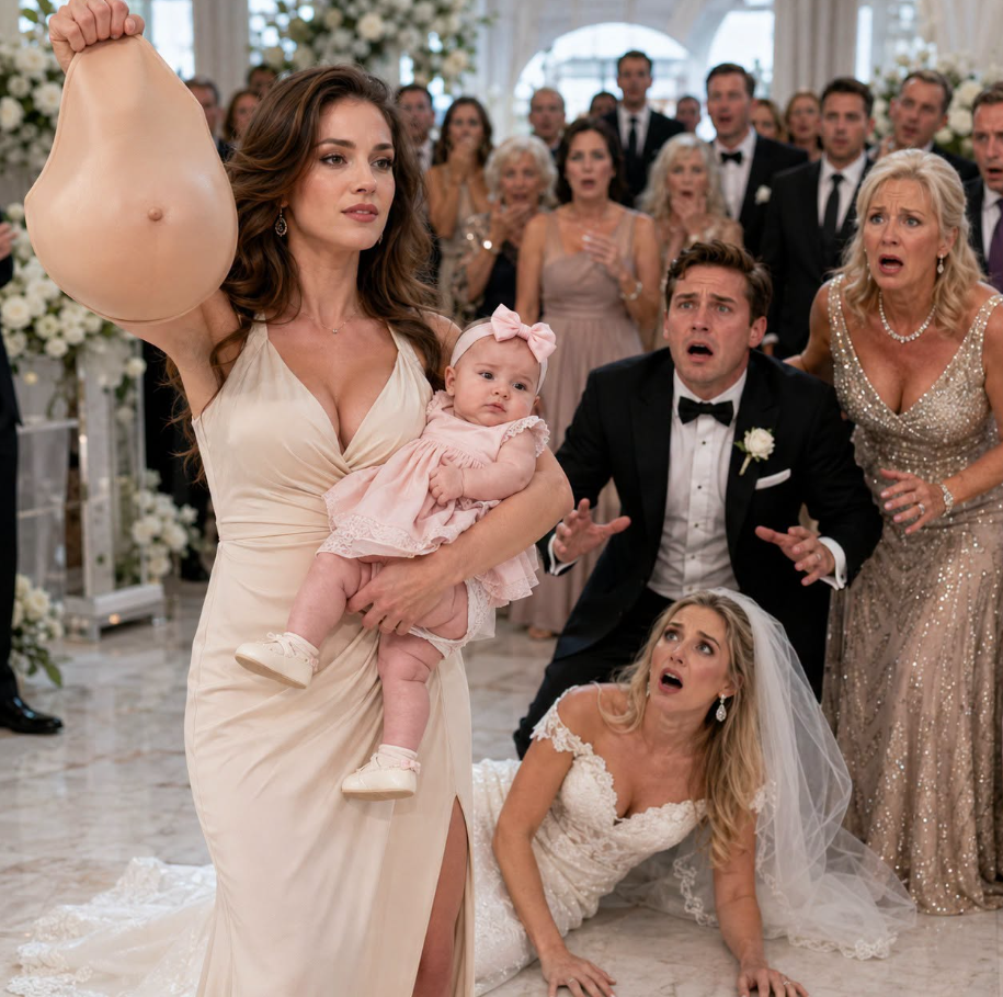 My husband threw divorce papers into my face while I cradled our newborn daughter. “I need a son, not a useless girl,” he sneered. His mother nodded. “We need a grandson. Someone else has already done what you couldn’t.” Months later, at his wedding to the mistress supposedly carrying his baby boy, I walked in holding my daughter and one sealed envelope. When I revealed what was inside, the groom went pale—and revenge had only just begun. - True Stories