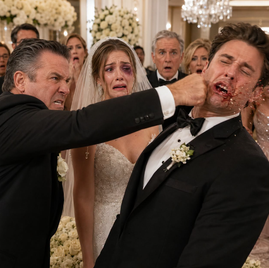 On my wedding day, my father was stunned when he saw the bruises on my face. “My dear daughter… who did this to you?” he asked, his voice trembling. My fiancé just laughed. “Just teaching her a lesson in our family.” The atmosphere froze. Then my father turned back, cold as steel. “This wedding is over,” and so is your family. - True Stories