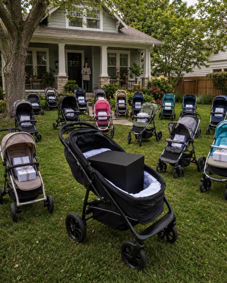 After Losing My Newborn Son, I Gave Everything I’d Bought Him to a Mother Begging with Her Baby – The Next Morning, My Lawn Was Covered with Dozens of Baby Strollers, Each Holding a Sealed BoxAfter Losing My Newborn Son, I Gave Everything I’d Bought Him to a Mother Begging with Her Baby – The Next Morning, My Lawn Was Covered with Dozens of Baby Strollers, Each Holding a Sealed Box