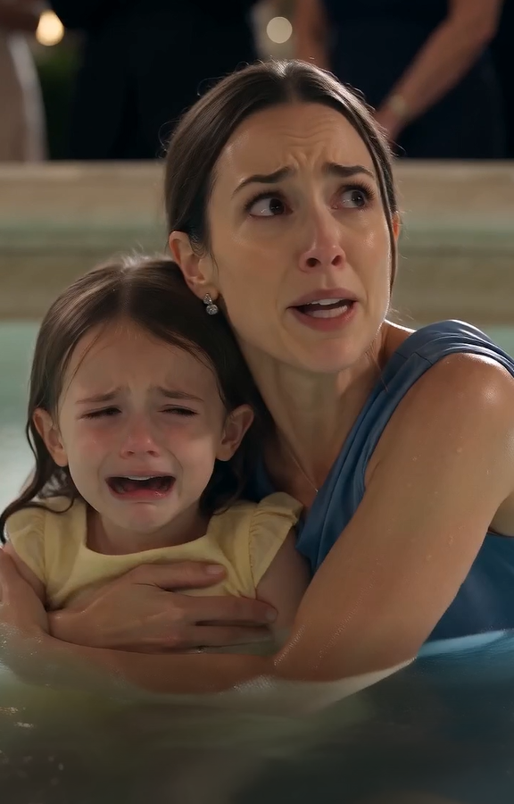 My father shoved me and my four-year-old daughter into a wedding fountain while my sister's guests laughed.