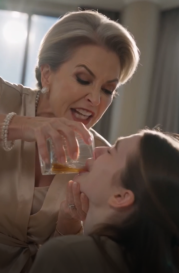 My billionaire mother-in-law held my mouth shut to force me to take the medicine, unaware that my husband was walking into the house.
