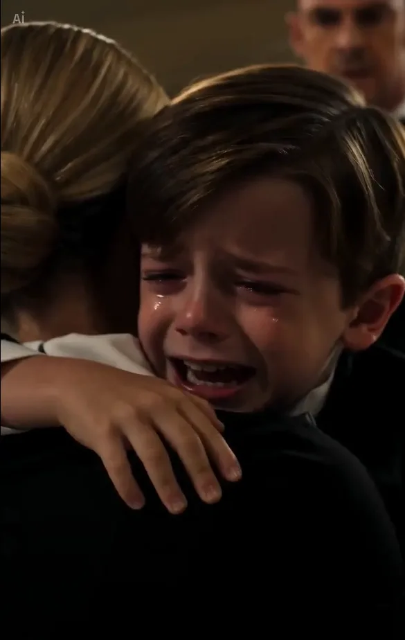 A boy running to a waitress at a gala shouted a name that exposed his family's secret.