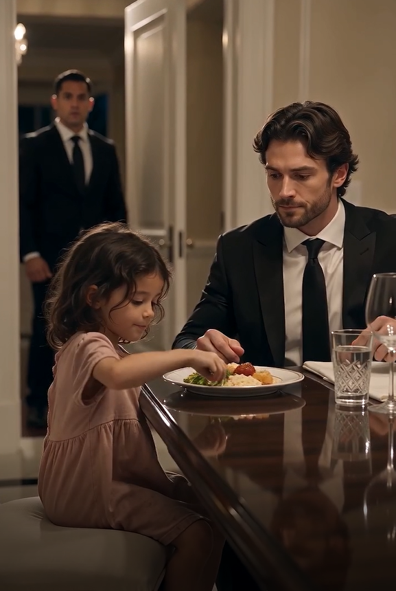 Mister… may I eat with you?” the maid’s three-year-old daughter asked Julian Hale, the wealthy mafia boss whose name could silence an entire room. No one in his mansion dared sit beside him at dinner, but the little girl simply saw a lonely man eating by himself.