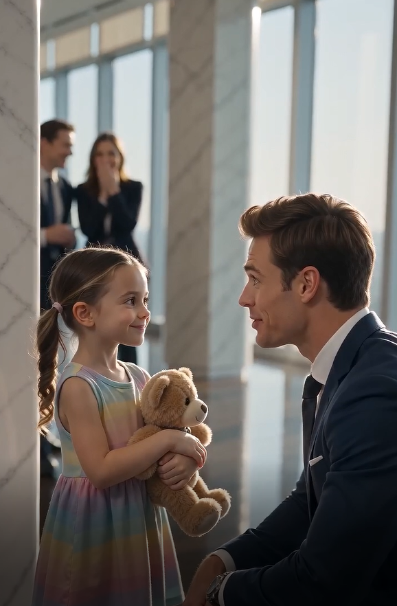 You’re too handsome to be alone,” my six-year-old daughter announced in the middle of the executive hallway, staring straight at the coldest billionaire in Manhattan.