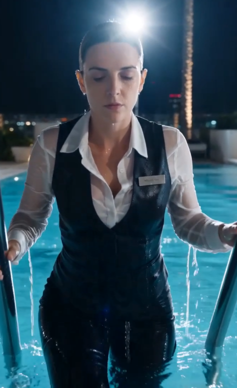 Two Socialites Laughed After Pushing a Hotel Maid Into the Pool… Then One Sentence Changed Everything