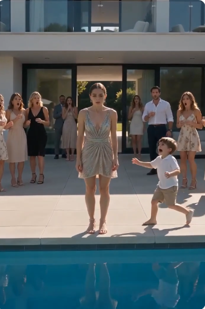 SHE PUSHED A PREGNANT WOMAN INTO THE POOL… THEN HER HUSBAND CAME HOME