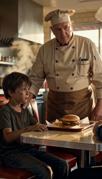 The diner was struggling.