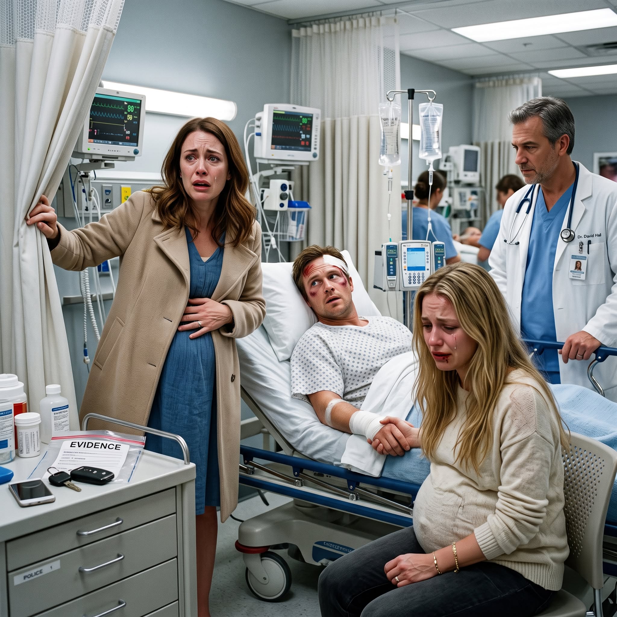 THE POLICE SAID THEY FOUND MY HUSBAND WITH ANOTHER WOMAN — THEN THE DOCTOR PULLED BACK THE CURTAIN, AND MY WHOLE WORLD STOPPED.
