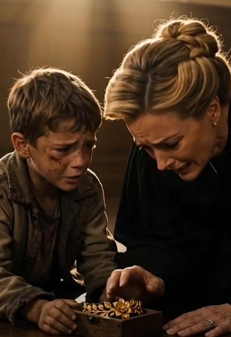 **THE JUDGE ORDERED POLICE TO REMOVE A HOMELESS BOY—THEN HE OPENED A BOX THAT MADE HER CRY**