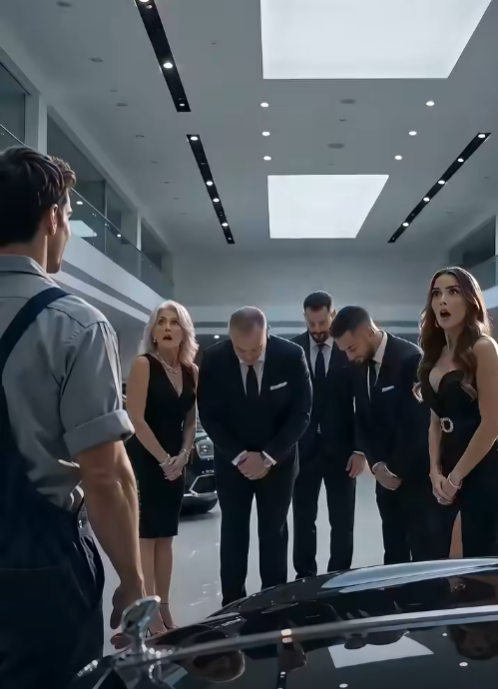 The afternoon sun began its slow descent over the city, casting a brilliant, cinematic light through the massive, two-story floor-to-ceiling windows of the apex luxury dealership. The architectural design of the showroom was intentional—a cathedral built for the worship of automotive engineering.