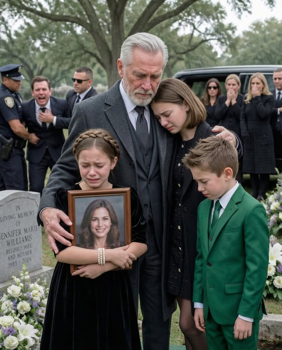 At my daughter’s funeral, my son-in-law pointed toward his three girls and said,