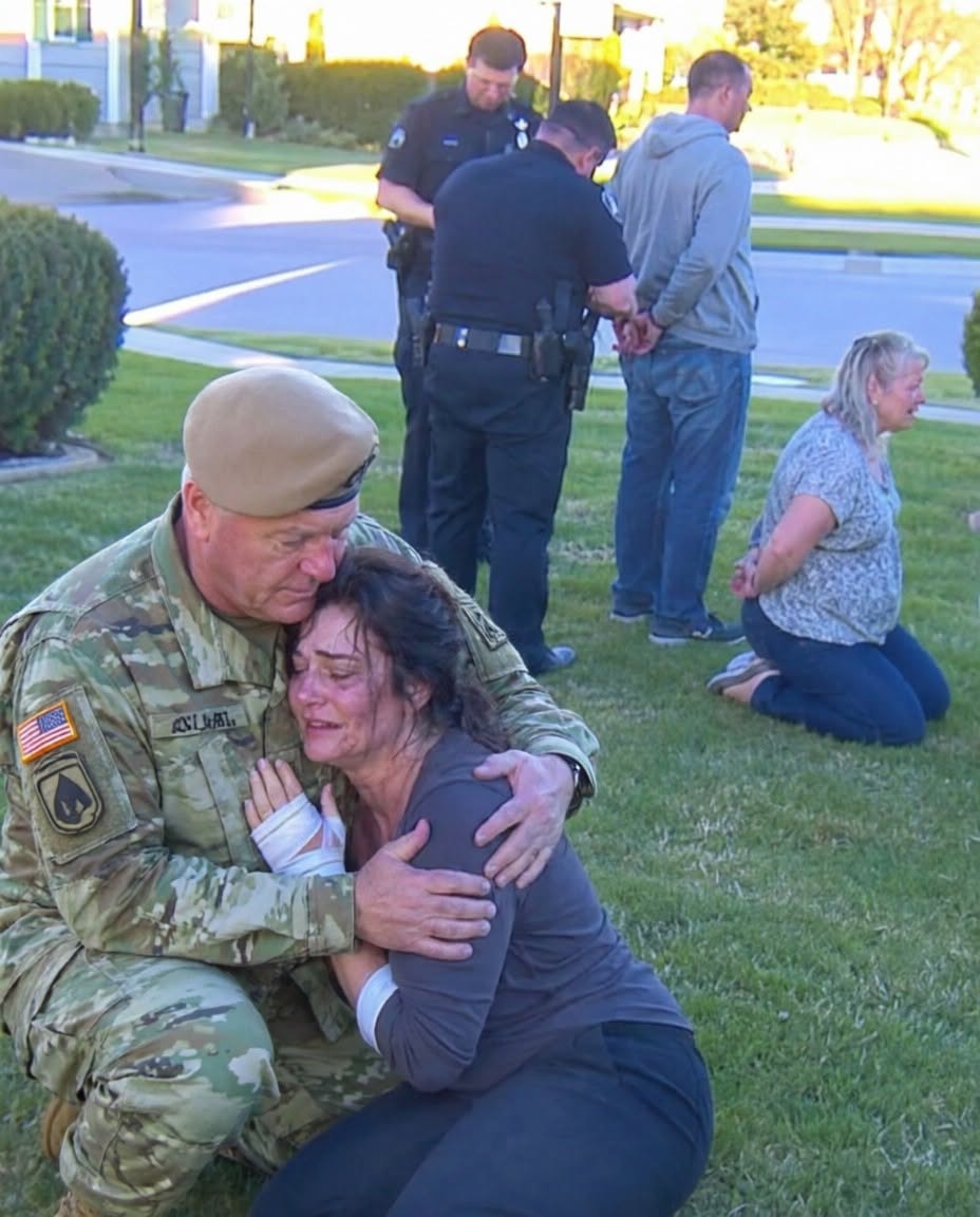 My daughter whispered, “Dad, help,” and the line went dead. I drove at 100 mph to her in-laws’ mansion. My son-in-law blocked the porch, gripping a baseball bat, sneering, “This is a private family matter. Your daughter needed discipline.”