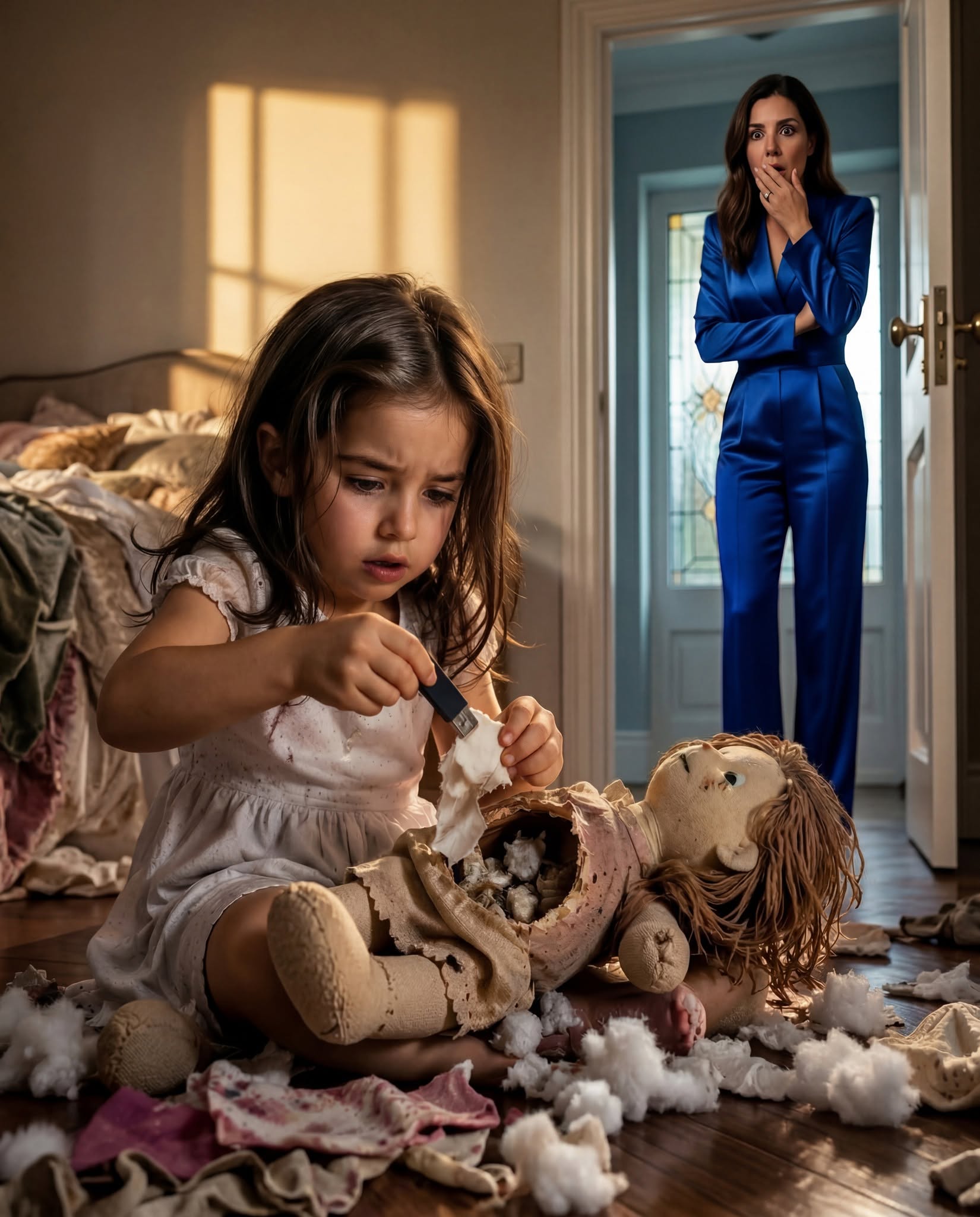 "My ex left me for a millionaire and didn’t send one dollar for our daughter for three years. Then, out of nowhere, he mailed her a dirty old doll. I almost threw it away… until I woke up at 3 a.m. and saw my little girl pulling something out of its stomach: “Save me. I’m being held captive.”