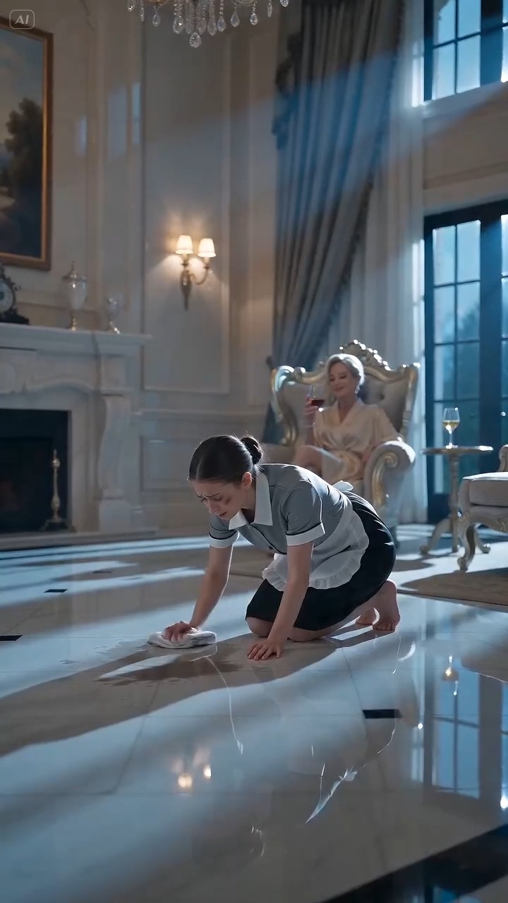 💔 SHE WAS FORCED TO SCRUB THE FLOORS AS A MAID, UNTIL HER BILLIONAIRE FATHER WALKED IN... 🤫