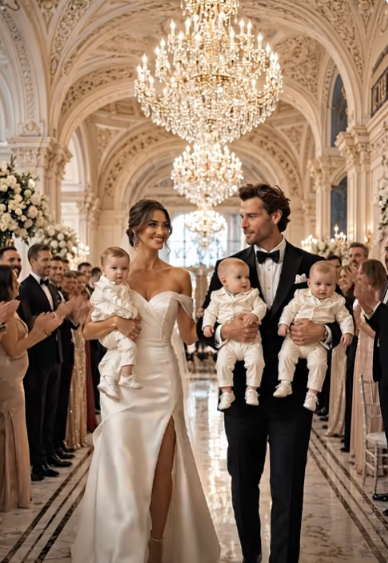 Six months pregnant with triplets, she signs the divorce papers in tears… th