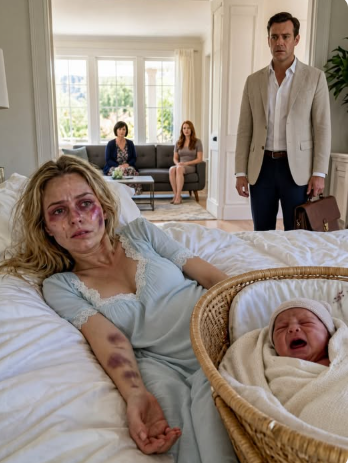 I Came Home to Find My Wife and Newborn Struggling to Survive While My Mother Called Her “Lazy”—Then a Doctor Saw the Bruises and Ordered the Police to Be Called.