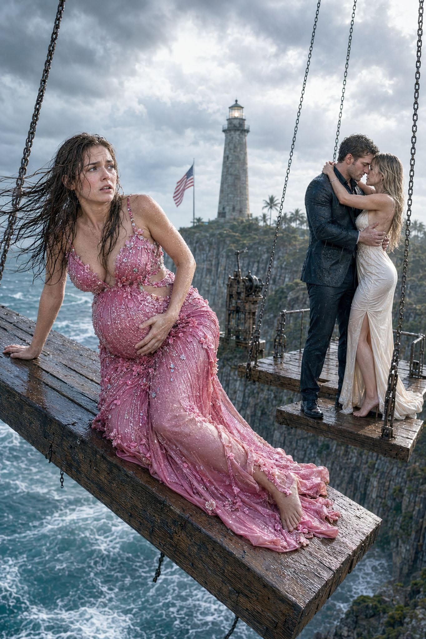 The Mafia Boss Chose His Adopted Sister Over His Pregnant Wife and Ordered, “Save Vanessa”—But as Evelyn Fell From the Lighthouse, She Whispered Four Words That Made Him Turn Pale...