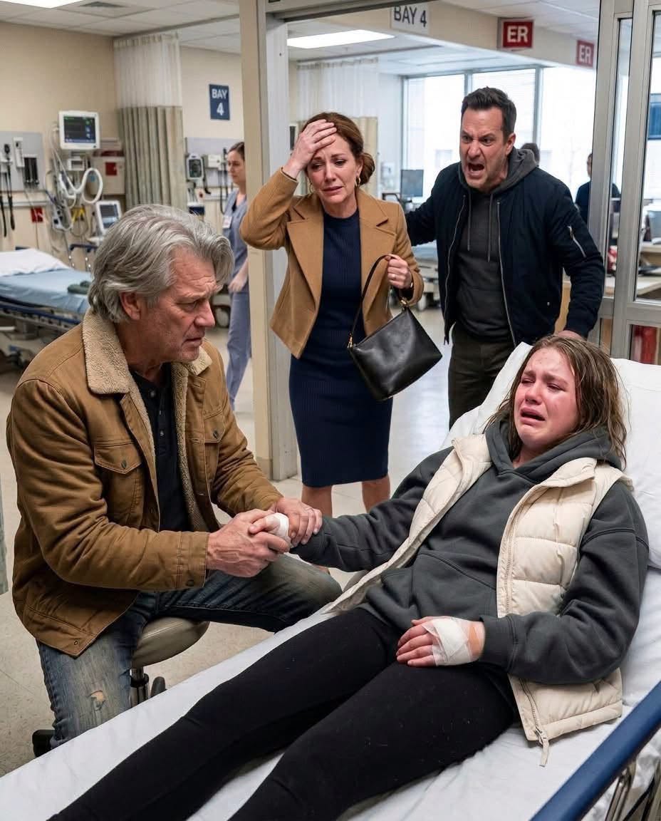 At 14, my parents believed my brother’s lie and kicked me out of the house during a winter storm. “Get out. I won’t feed a thief.” Four hours later, the police called them to the emergency room. But when Mom walked in and saw the man sitting beside me, holding my hand, she dropped her purse. “No... You’re supposed to be de:ad...”