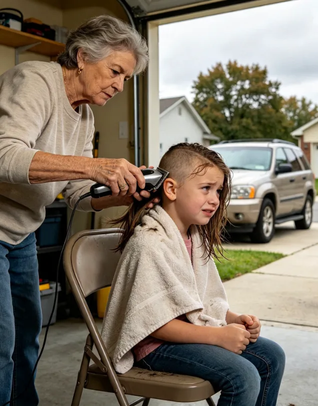 My mother-in-law sh:aved my daughter’s head because the eight-year-old had spent too long brushing her hair before school. When I picked her up, she wouldn't look in a mirror, wouldn't speak, and kept a blanket wrapped over her head even though the house was warm. My husband said, “Hair grows back. Stop making this bigger than it is.” I stopped arguing with him. The next morning, our pediatrician looked at my daughter’s scalp, then at the way she flinched when Grandma’s name came up—and reached for the reporting forms.