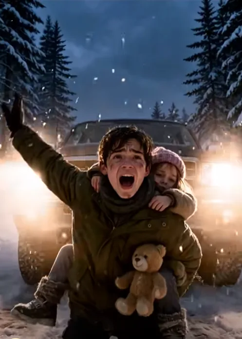 they thought we’d never make it home. then a stranger stepped out of the snow