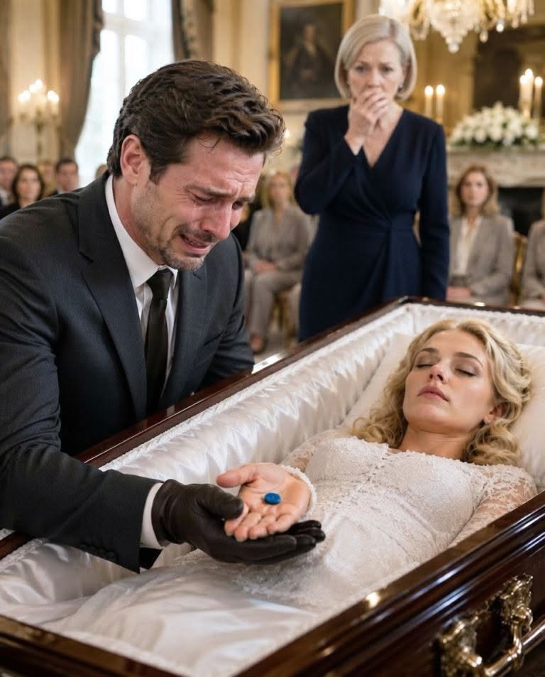 I kissed my wife’s cold forehead inside her coffin… and when I opened her clenched hand, I found a navy-blue button torn off with force