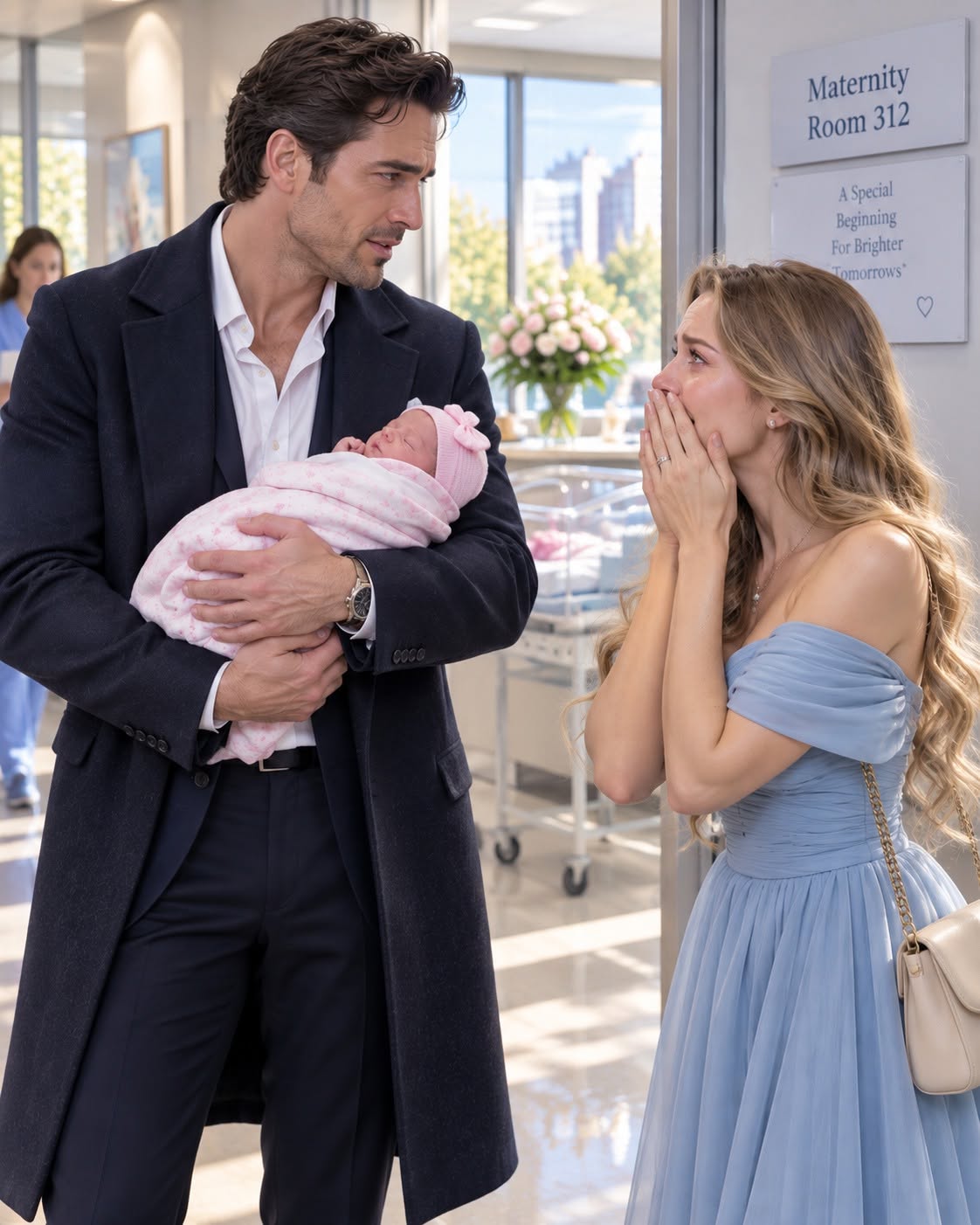 We already had three sons and had finally accepted that our dream of having a daughter was over. Then my husband called me from the hospital, holding a newborn baby girl, and when he quietly confessed the truth, I completely broke down in the hallway.