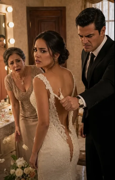 The wedding was supposed to make Valeria the perfect bride, silent, polished, and obedient. Instead, before she ever reached the altar, her groom decided to destroy her in front of everyone. One violent rip, one cruel command, and one ruined dress were all it took for ten years of buried humiliation to rise inside her like fire. But Mauricio had no idea that the woman he thought he could break was about to walk into that church exactly as she was.