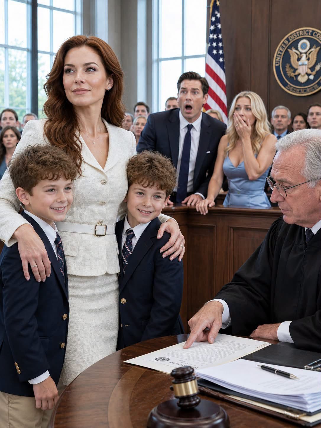 My Husband Walked Into Divorce Court With Three Attorneys, an Ironclad Prenup, and the Woman He Planned to Marry—Certain He Would Take Our Entire Fortune and Full Custody of Our Twin Boys... Until the Judge Opened the Company’s Original Ownership Records, Read the First Name Listed, and Asked One Question That Drained Every Bit of Color From His Face