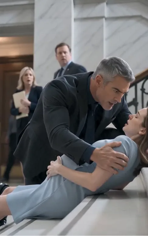 "The heavy thud of the leather briefcase striking her side echoed through the courthouse.