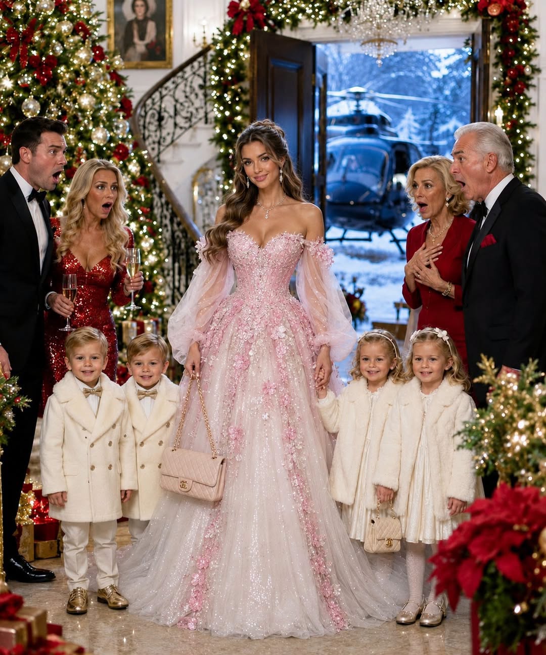 He Invited His “Childless” Ex-Wife to Christmas Dinner to Shame Her—But She Arrived with the Quadruplets He Walked Away From