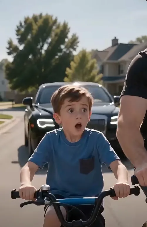 An aggressive driver. A terrified kid on a bike. A dad who refuses to back down.